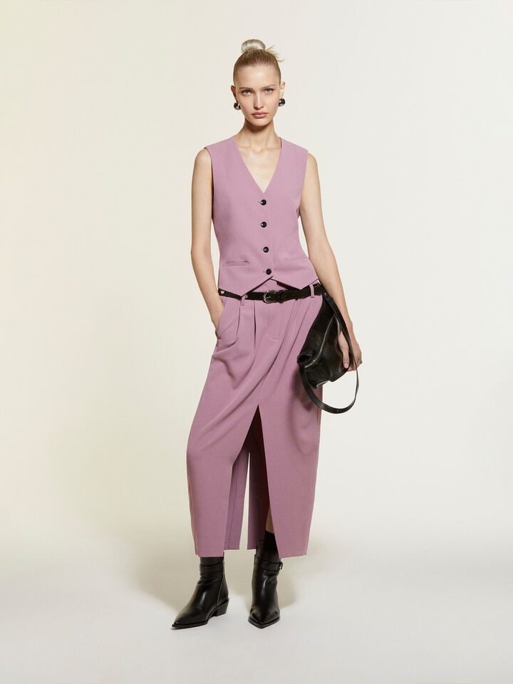 Γιλέκο μωβ slim fit - γιλέκα και αμάνικα γυναικεία - Λιλα | Sisley image number 7